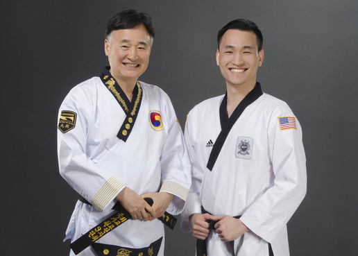 Grand Master Lee and Master Ark - Yong In Taekwondo College